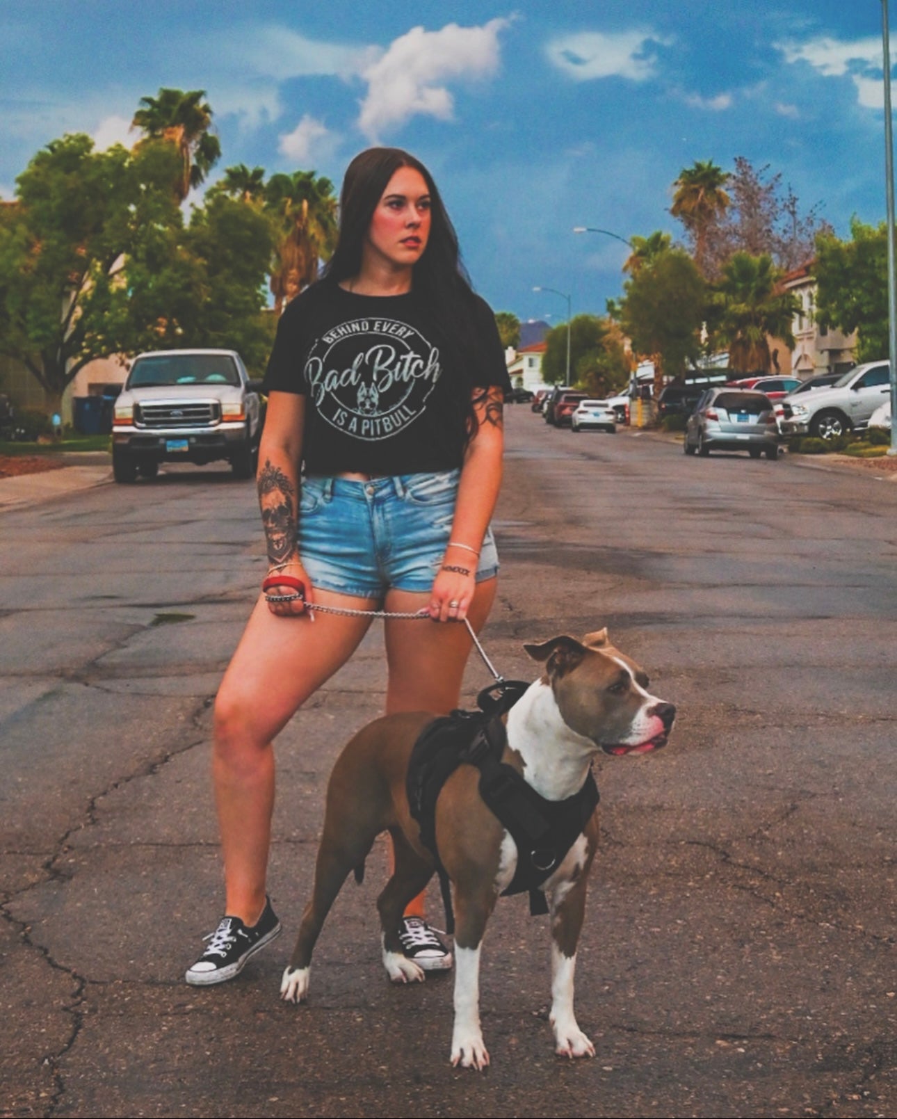 Bad Bitch Pitbull Women's Tee