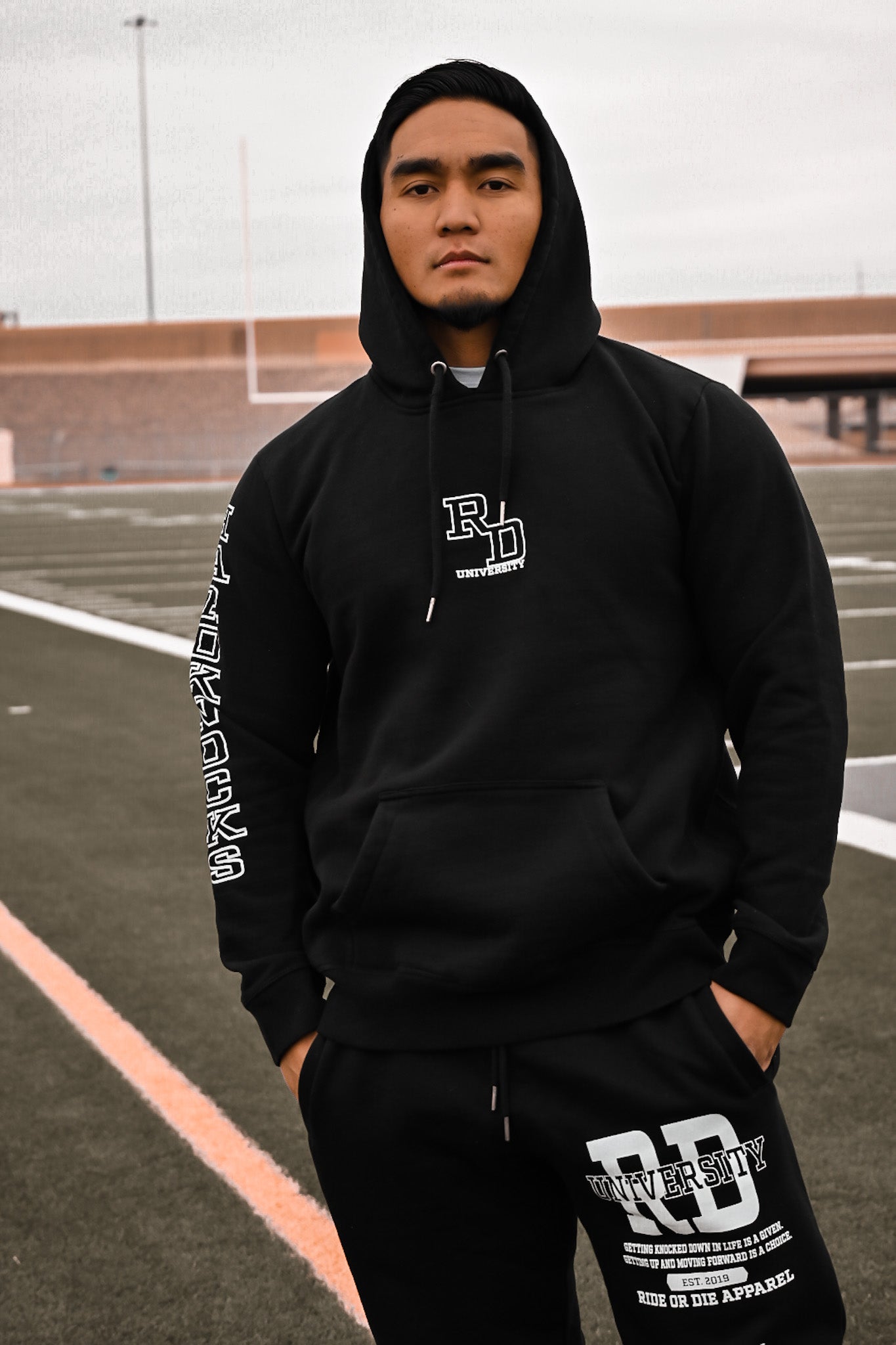 Hard Knocks Black Premium Heavyweight Hoodie